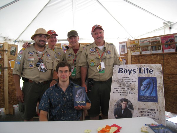 Christopher Paolini Attends 100th Boy Scouts’ Jamboree