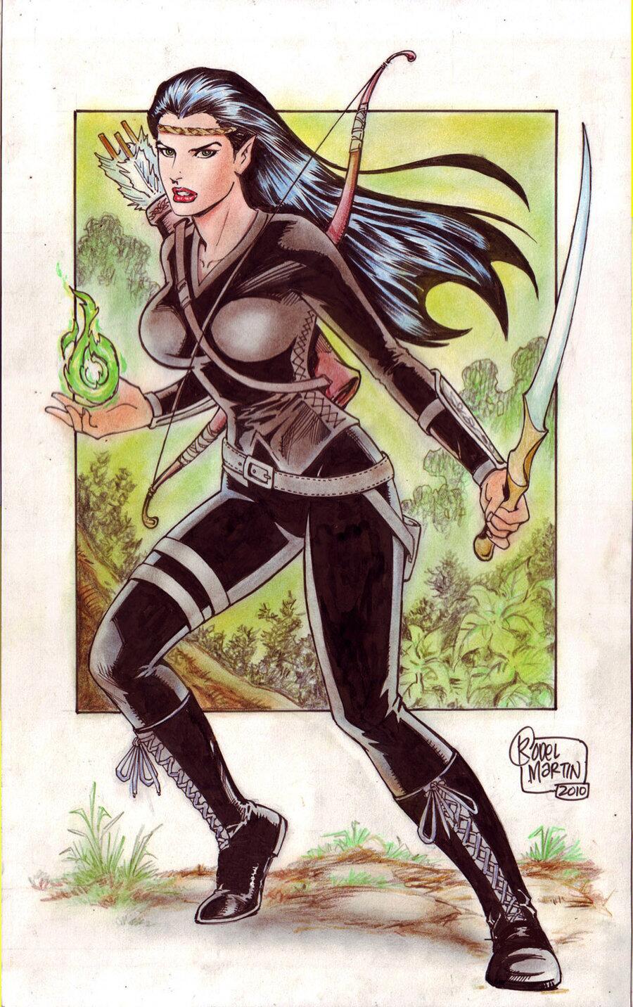 Arya Dröttning: Queen of the Elves, Shadeslayer, Dragonkiller, and Rider of Fírnen (fan art)