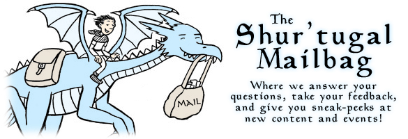 Shur’tugal Mailbag: The Shur’tugal staff answer questions and talk holidays, big projects, fan fiction and more