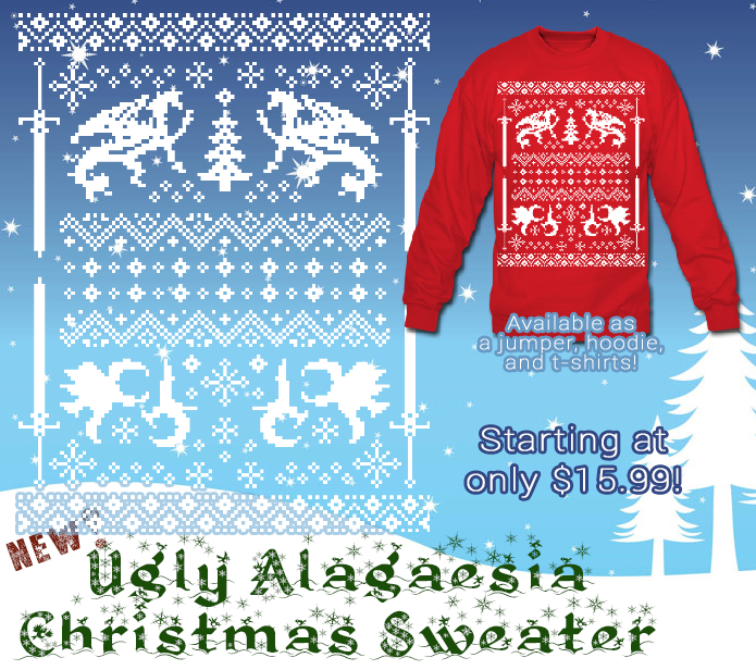 Introducing our Ugly Alagaësia Christmas Sweater!