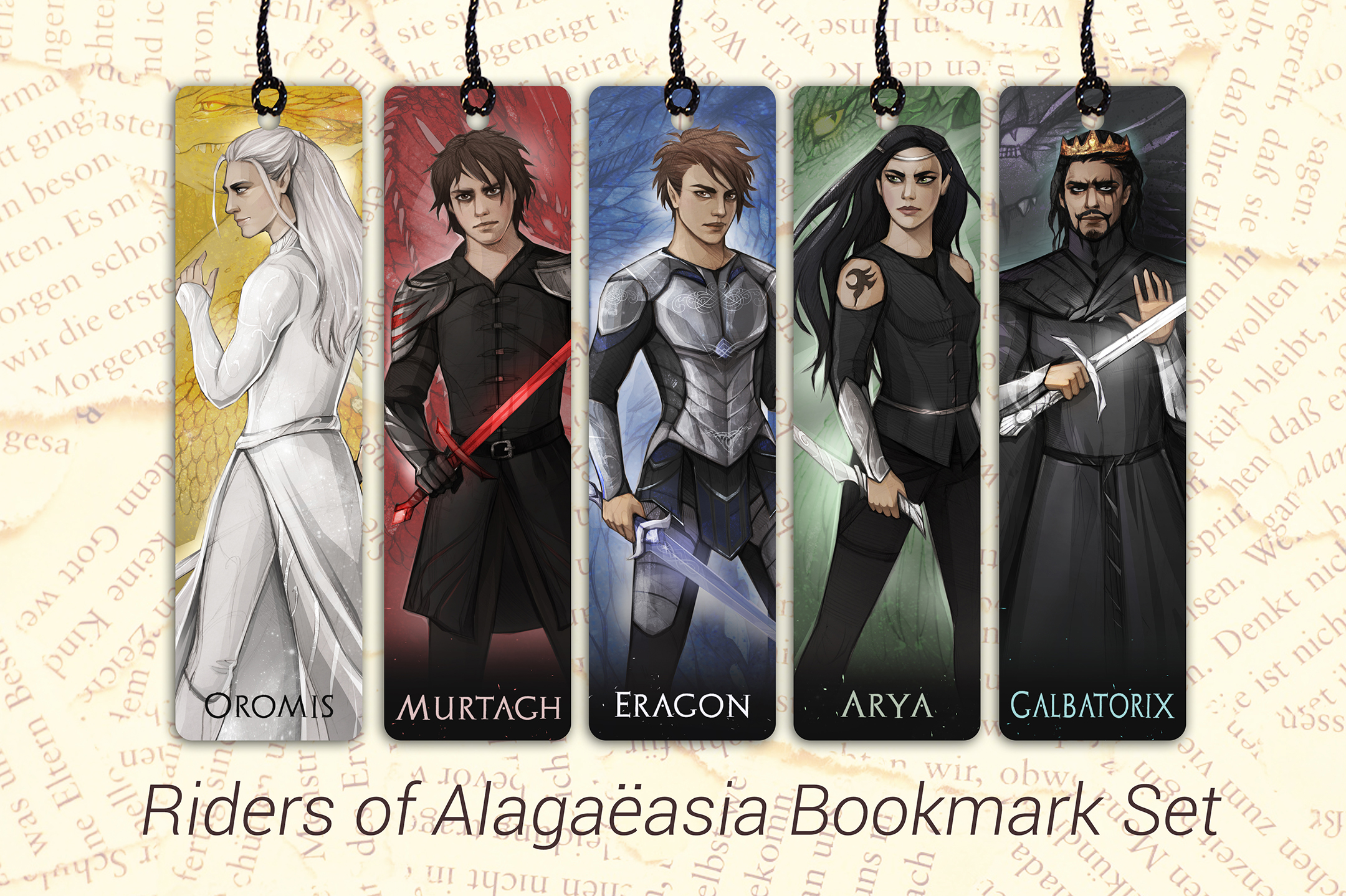 The Dragon Riders have returned in our new set of Inheritance Cycle bookmarks!