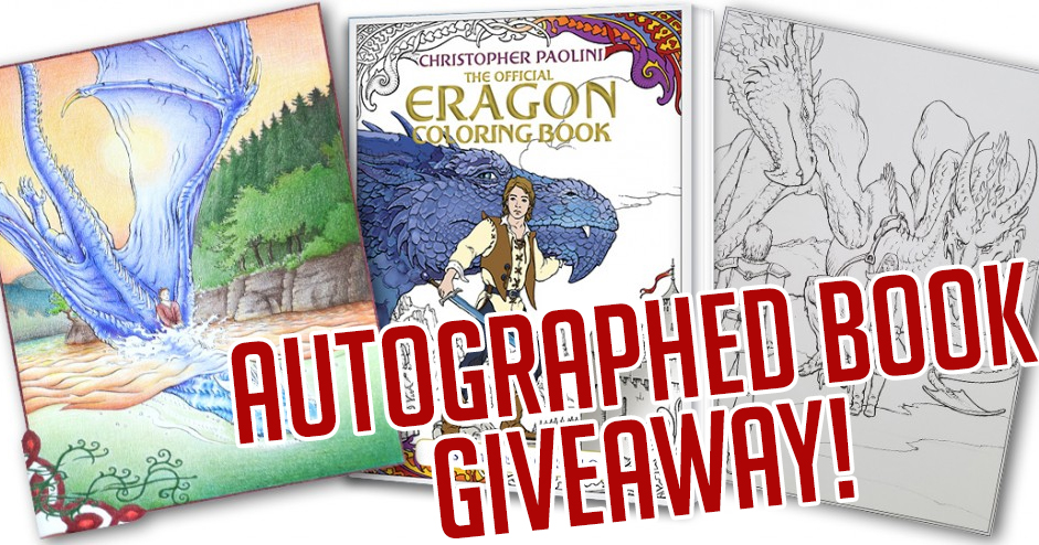 Enter to win an autographed Official Eragon Coloring Book and Cycle bookmark set!