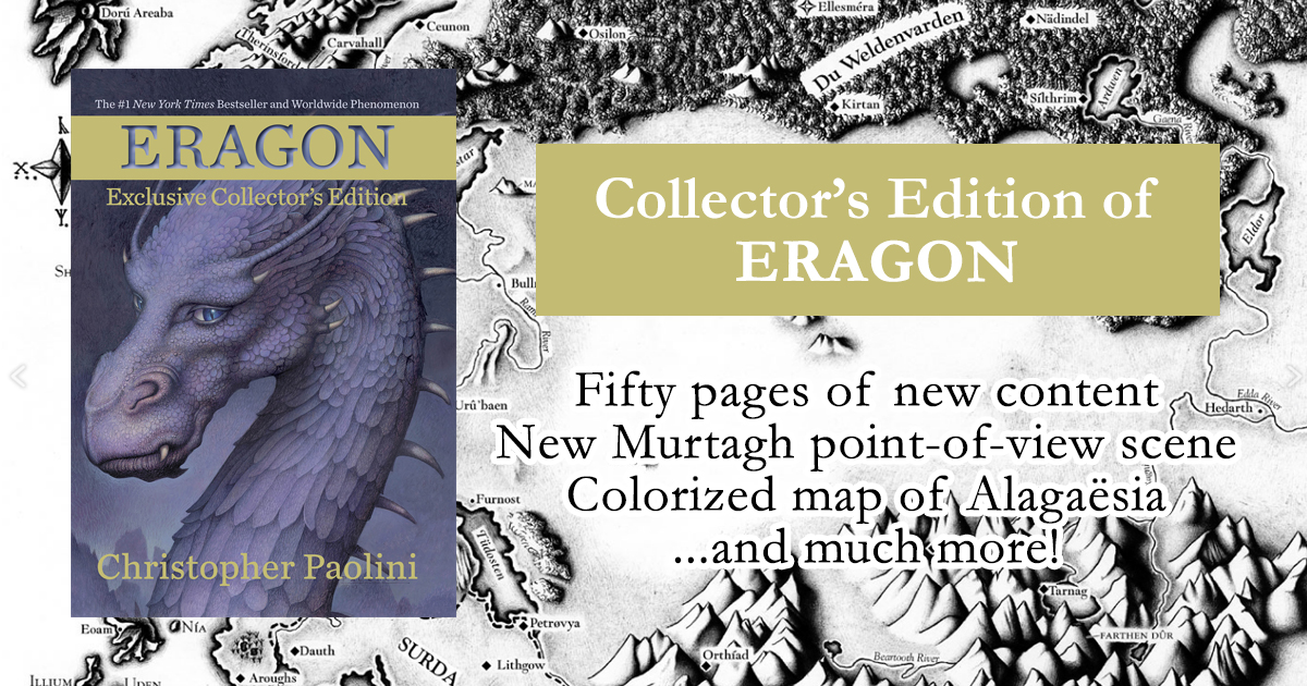 Upcoming B&N Collector’s Edition of Eragon has 50 pages of new content (Murtagh point-of-view scene) and more!
