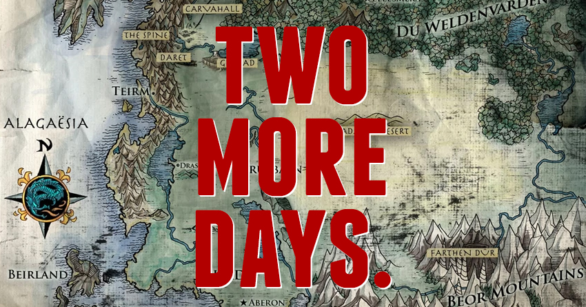 Two more days: Christopher Paolini is counting down to something big!