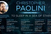 Join Christopher on his virtual ‘To Sleep in a Sea of Stars’ book tour!