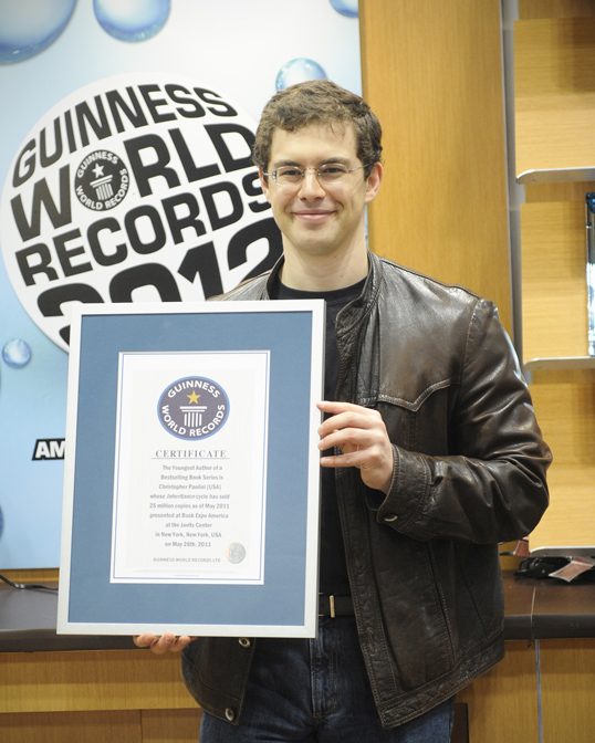 Christopher Paolini Awarded Guinness World Record: Our Coverage of the Event