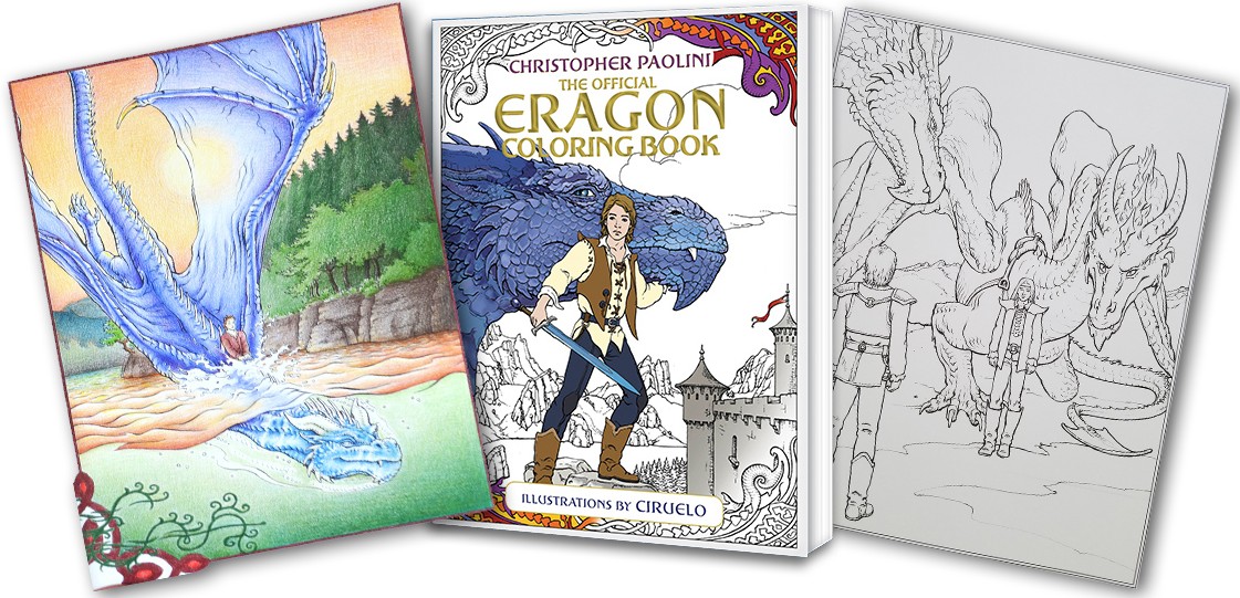 Here’s a list of every illustration set to appear in the Official Eragon Coloring Book!