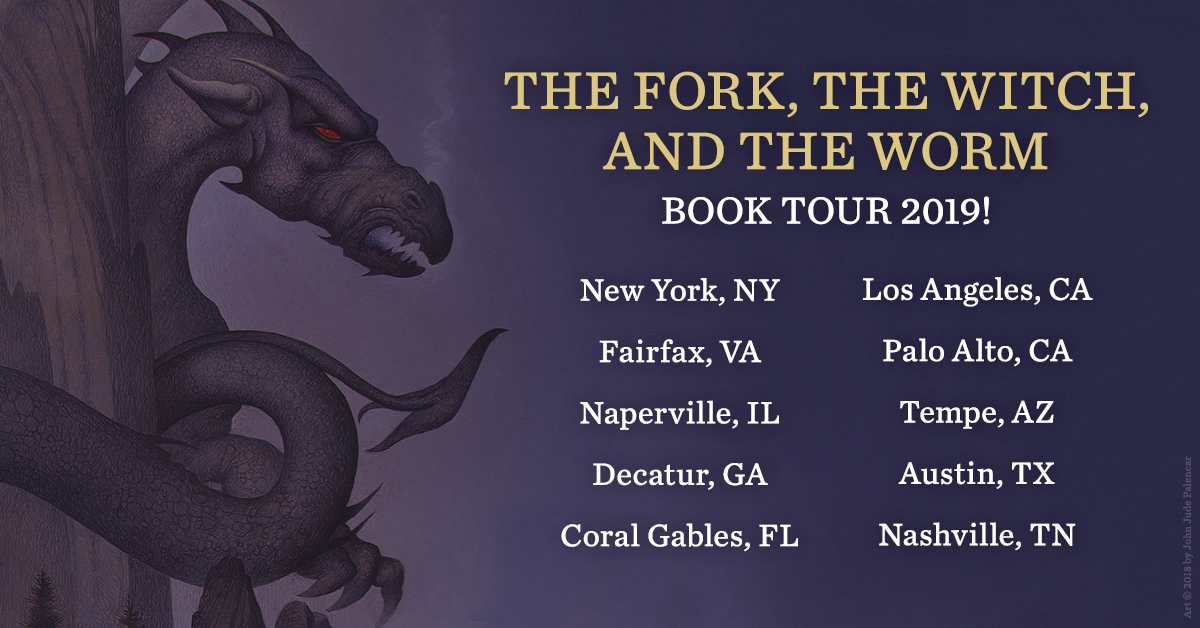 Dates announced for USA #ForkWitchWorm book tour